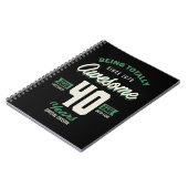 Carnet Super 40 ans (Côté gauche)