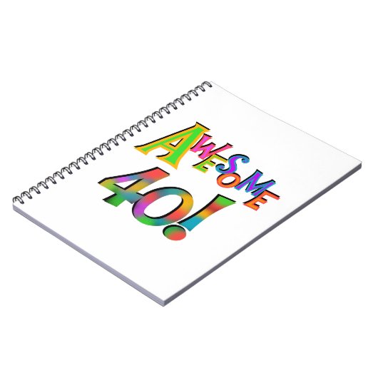 Carnet Super 40 T-shirts et cadeaux d'anniversaire (Côté gauche)