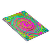 Carnet Super Abstrait rose et turquoise (Côté Droit)