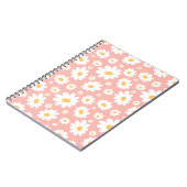 Carnet Super Blush Boho Daisy Floral Garden Motif (Côté gauche)