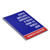 Carnet Super brillant Pensées Drôle Citation (Côté Droit)