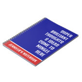 Carnet Super brillant Pensées Drôle Citation (Côté gauche)