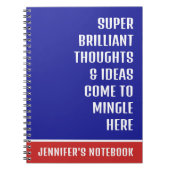 Carnet Super brillant Pensées Drôle Citation (Devant)