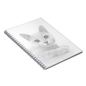 Carnet SUPER CUTE Kitten Cat Portrait (Côté Droit)