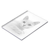 Carnet SUPER CUTE Kitten Cat Portrait (Côté gauche)