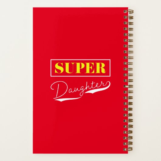 Carnet Super Daughter (Verso)