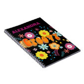 Carnet Super Fleur Power Coloré rose (Côté Droit)