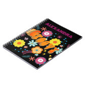 Carnet Super Fleur Power Coloré rose (Côté gauche)