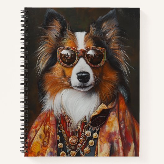Carnet Super Fly Shetland Sheepdog | Étagère (Devant)