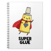 Carnet Super Glue Funny Super Hero Pun (Devant)