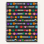 Carnet Super Good Vibes Love Smile Perles rétro (Devant)