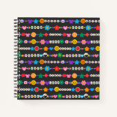 Carnet Super Good Vibes Love Smile Perles rétro (Devant)