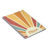 Carnet Super grunge style rétro design soleil (Côté Droit)