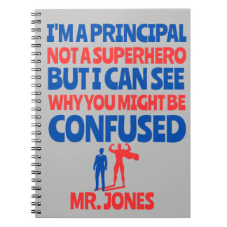 Carnet Super-héros drôle masculin Principal personnalisé