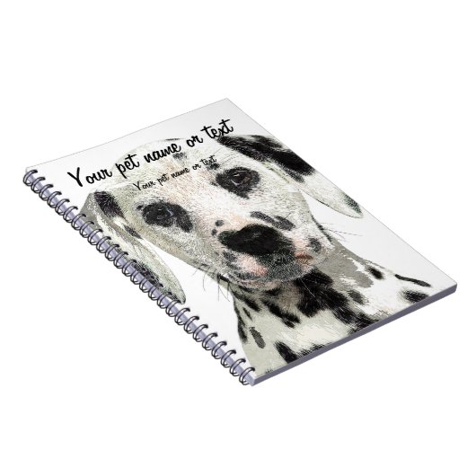 Carnet Super mignon, Chien dalmate chiot (Côté Droit)