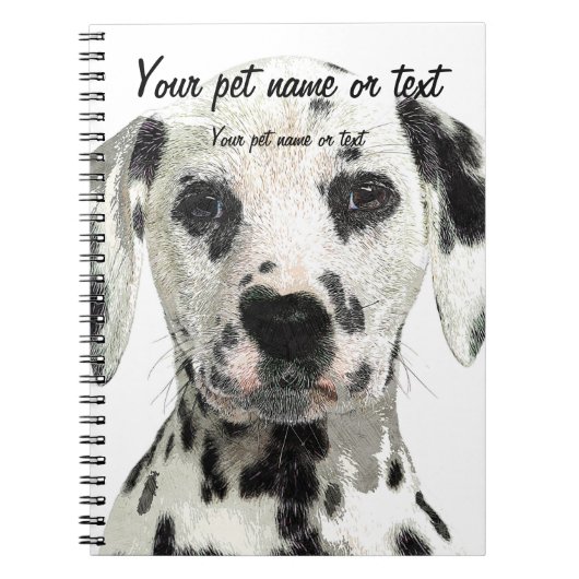 Carnet Super mignon, Chien dalmate chiot (Devant)