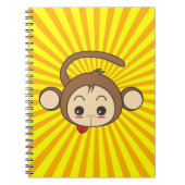 Carnet Super Monkey Face sur Sunburst Arrière - plan (Devant)