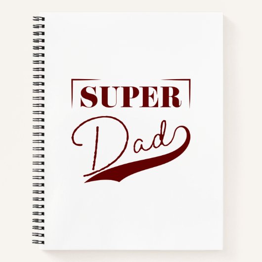 Carnet Super papa (Devant)