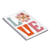 Carnet Super Retro Floral Cosmic Daisy LOVE (Côté Droit)