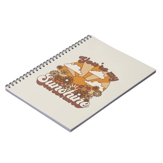 Carnet Super rétro | Vous êtes mon soleil (Côté gauche)