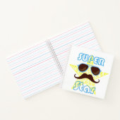 Carnet Super Star with sunglasses and mustache (Intérieur)