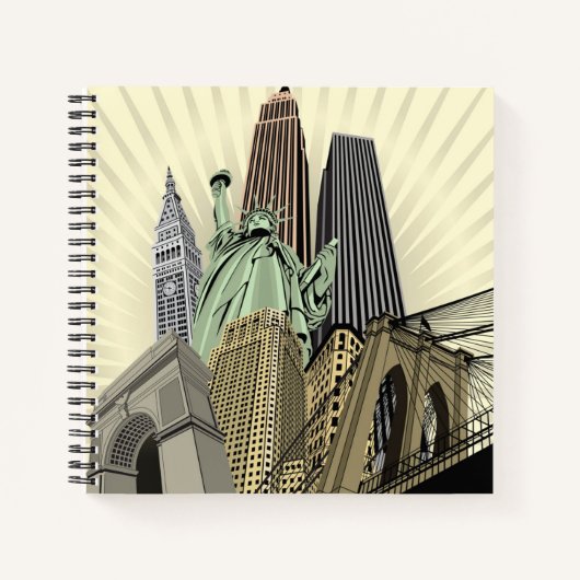 Carnet Super Stylisé Cityscape NYC (Devant)