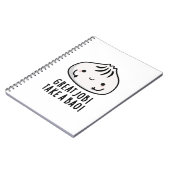 Carnet Super Travail Prends Un Bao Drôle de Pun de Dimsum (Côté gauche)