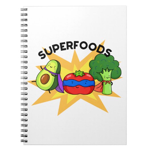 Carnet Superaliments Jeu de mots drôle de légume (Devant)