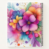 Carnet Superbe Explosion Florale Vibrante (Dos)