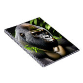 Carnet Superbe Gorille Argent - Jungle King (Côté Droit)