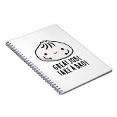 Carnet Superbe Travail Prends Un Bao Drôle de Pun de Dims (Côté Droit)