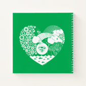 Carnet Supergirl Floral Peace Heart Graphisme (Dos)