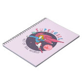 Carnet Supergirl hors de ce monde Retro Graphisme (Côté gauche)