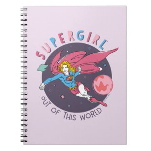Carnet Supergirl hors de ce monde Retro Graphisme