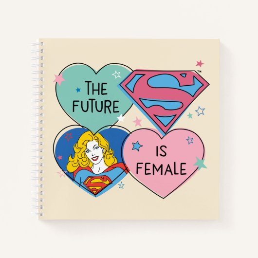 Carnet Supergirl hors de ce monde Retro Graphisme (Devant)