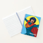 Carnet Supergirl volant en costume bleu (Intérieur)
