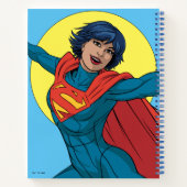 Carnet Supergirl volant en costume bleu (Dos)
