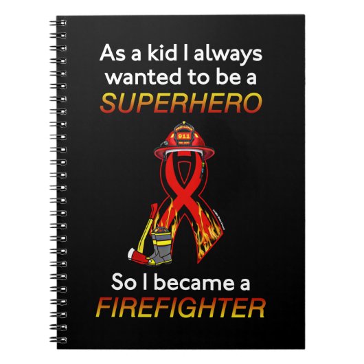 Carnet SUPERHERO...Pompier (Devant)