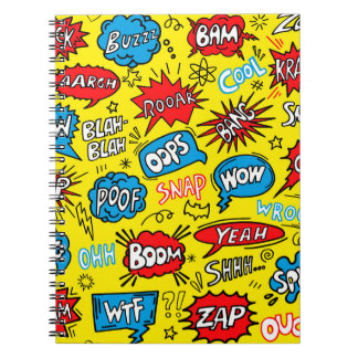 Carnet Superhero Saga : Motifs comiques mignons
