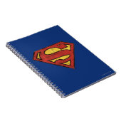 Carnet Superman S-Shield | Logo Grunge Black Outline (Côté Droit)