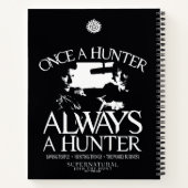 Carnet Supernaturel "Une fois chasseur, toujours chasseur (Dos)