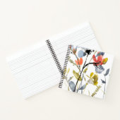 Carnet Superposition de fleurs - Aquarelle Fleurs et tige (Intérieur)