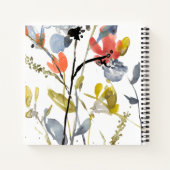 Carnet Superposition de fleurs - Aquarelle Fleurs et tige (Dos)