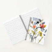 Carnet Superposition de fleurs - Aquarelle Fleurs et tige (Intérieur)