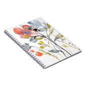 Carnet Superposition de fleurs - Aquarelle Fleurs pastel (Côté Droit)