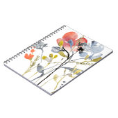 Carnet Superposition de fleurs - Aquarelle Fleurs pastel (Côté gauche)