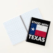 Carnet Support Texas I Stand With Texas Texan Flag (Intérieur)