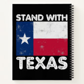 Carnet Support Texas I Stand With Texas Texan Flag (Dos)