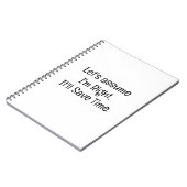 Carnet Supposons que j'ai raison (Côté gauche)