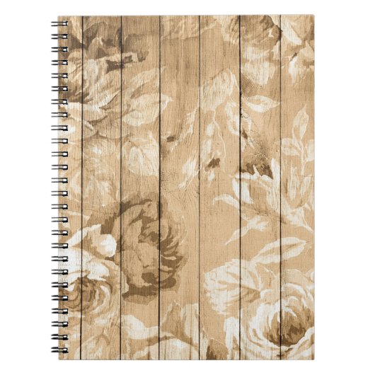 Carnet Sur bois vintage nostalgique (Devant)
